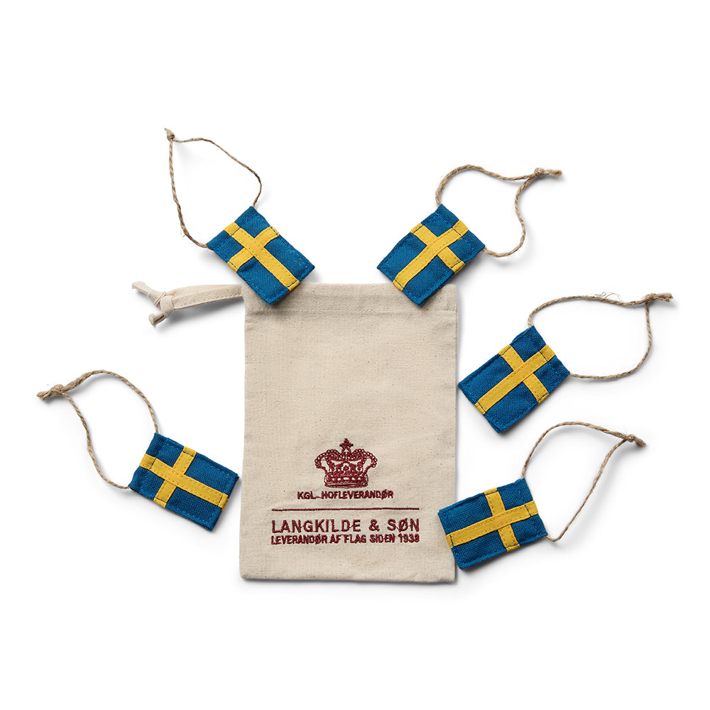 Små svenske pynteflagg