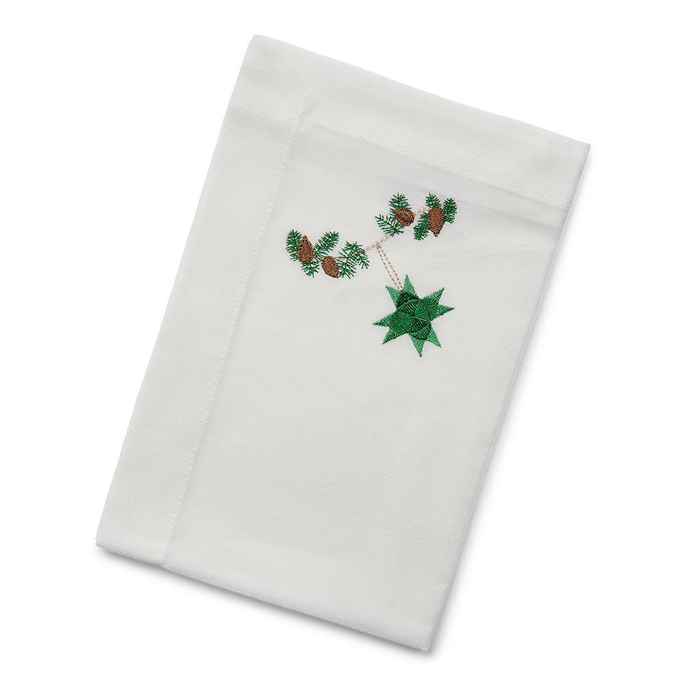 Juleserviett med flettet stjerne – 2. sortering