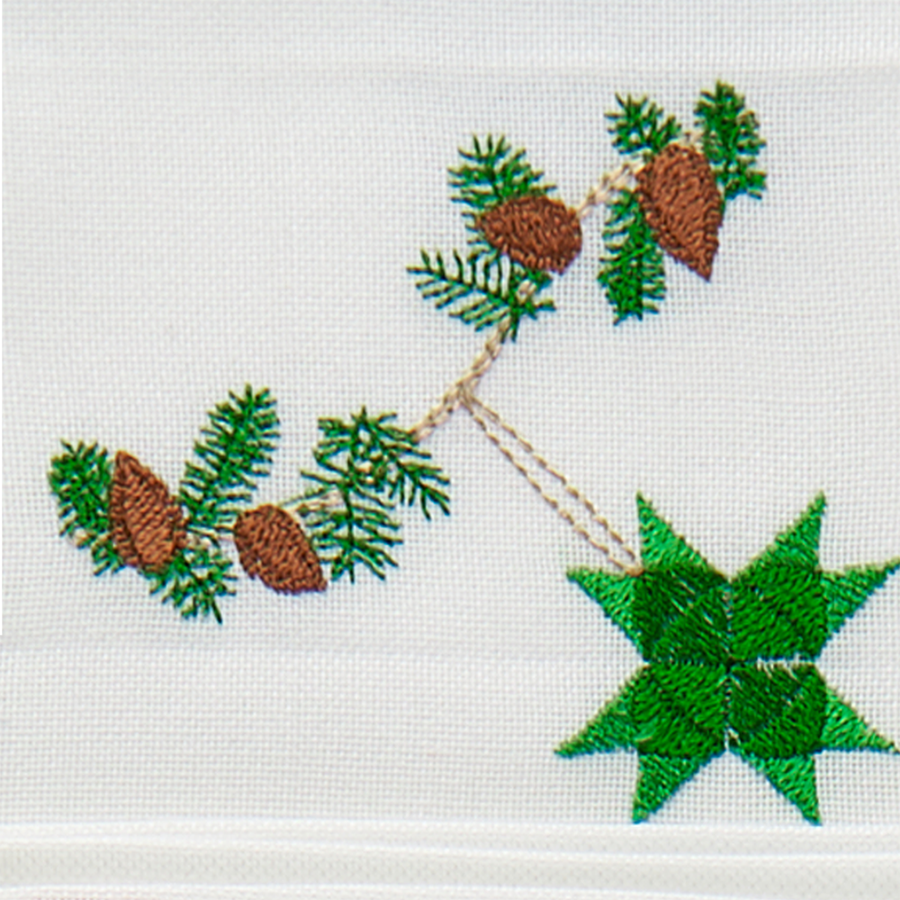 Juleserviett med flettet stjerne – 2. sortering