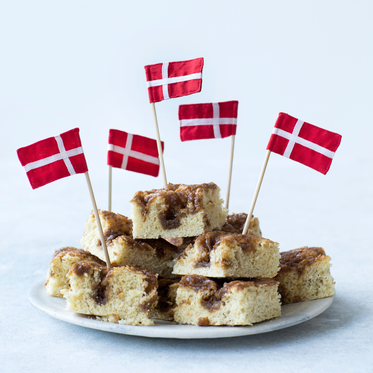 Lagkageflag i stof, 5 stk.