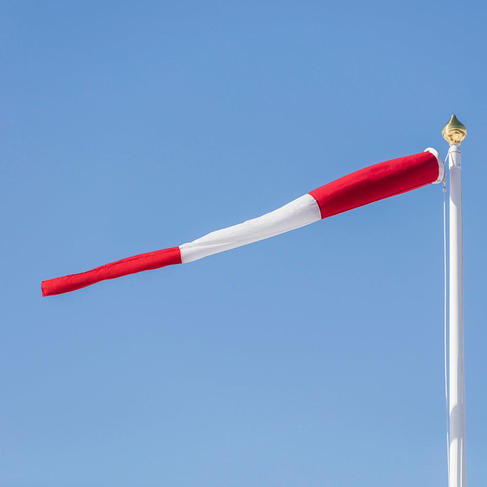 Stripete vindpose i original flaggduk