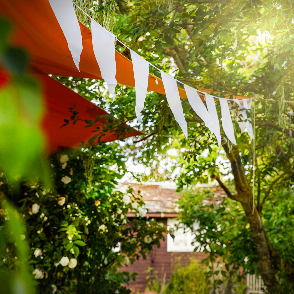 Elegant hvit flaggranke