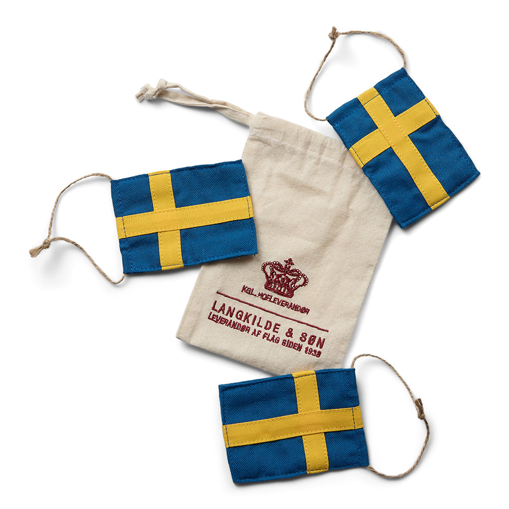 Stort svensk dekorativt flagg