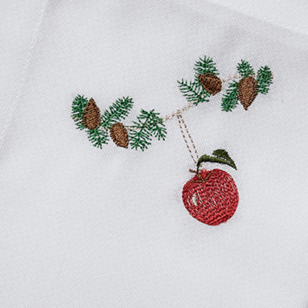 Juleserviett med eple