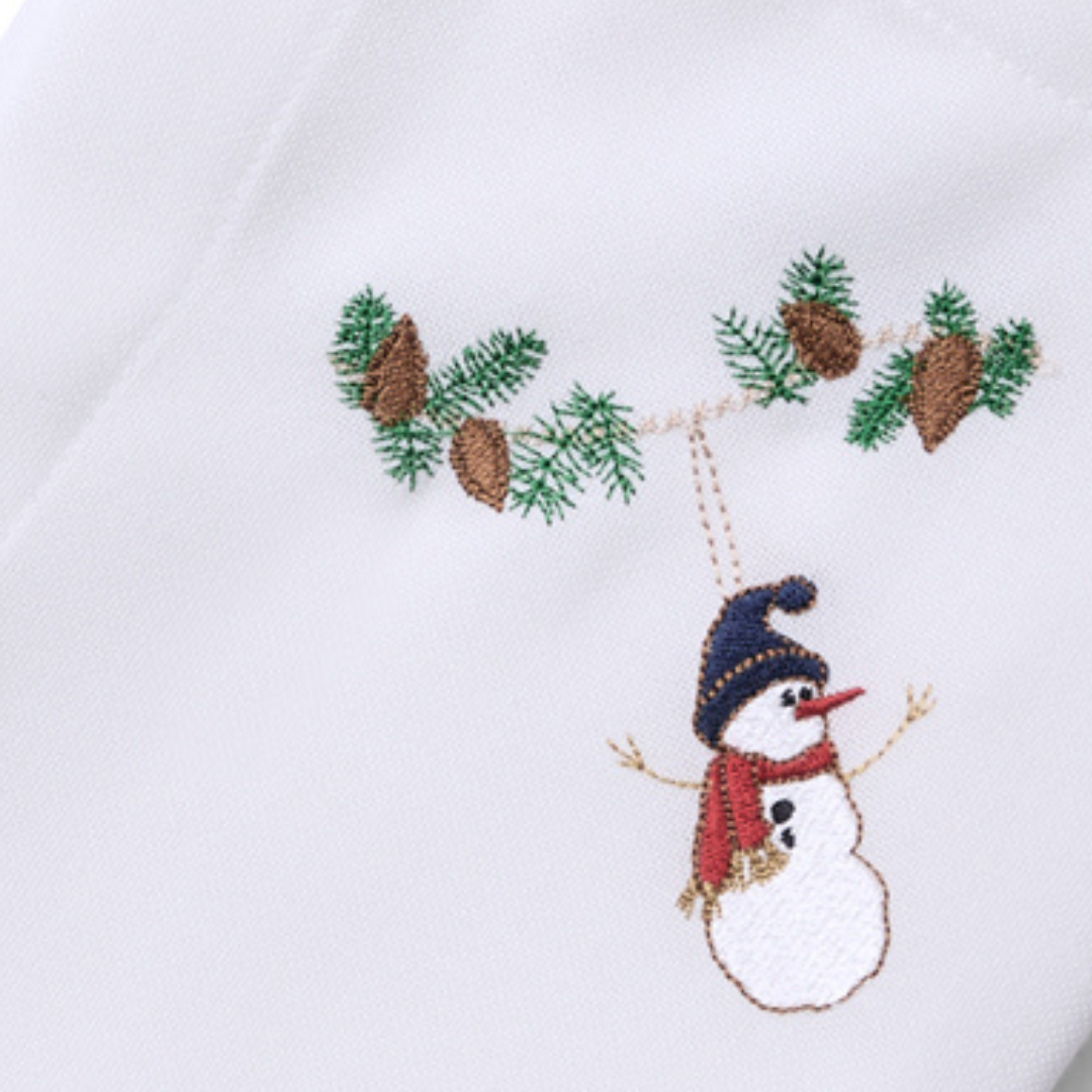 Juleserviett med snømann