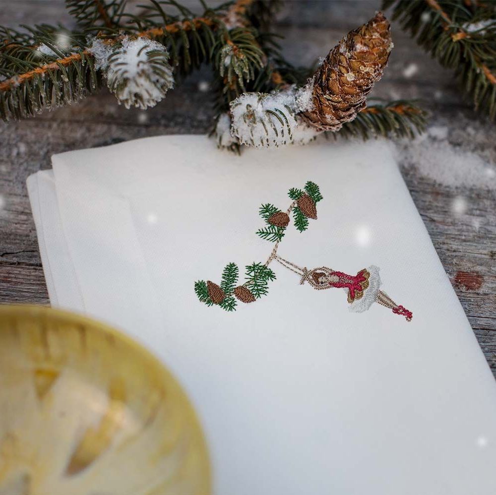 Juleserviett med Ballerina