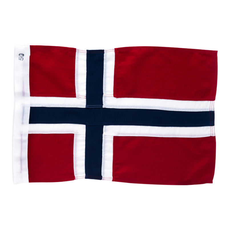 Balkongflaggstang med norsk flagg