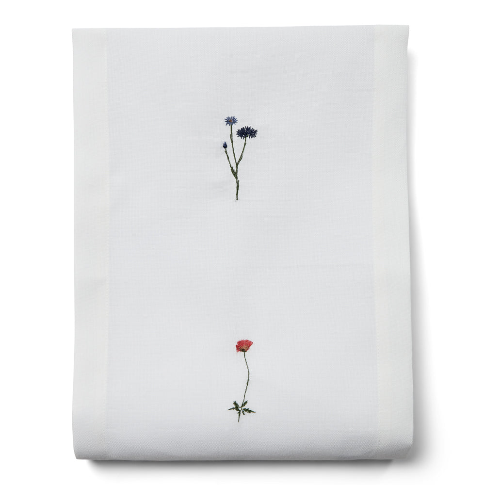 Flora bordløper med ville blomster