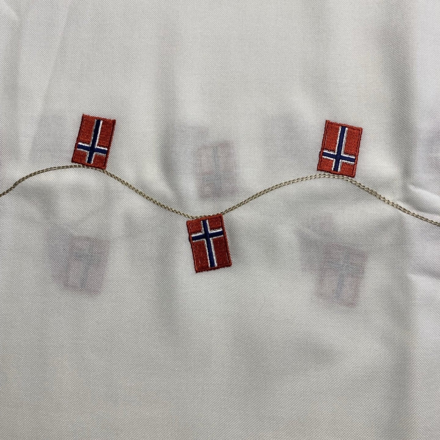 Bursdagsduk med norske flagg - 2. sortering