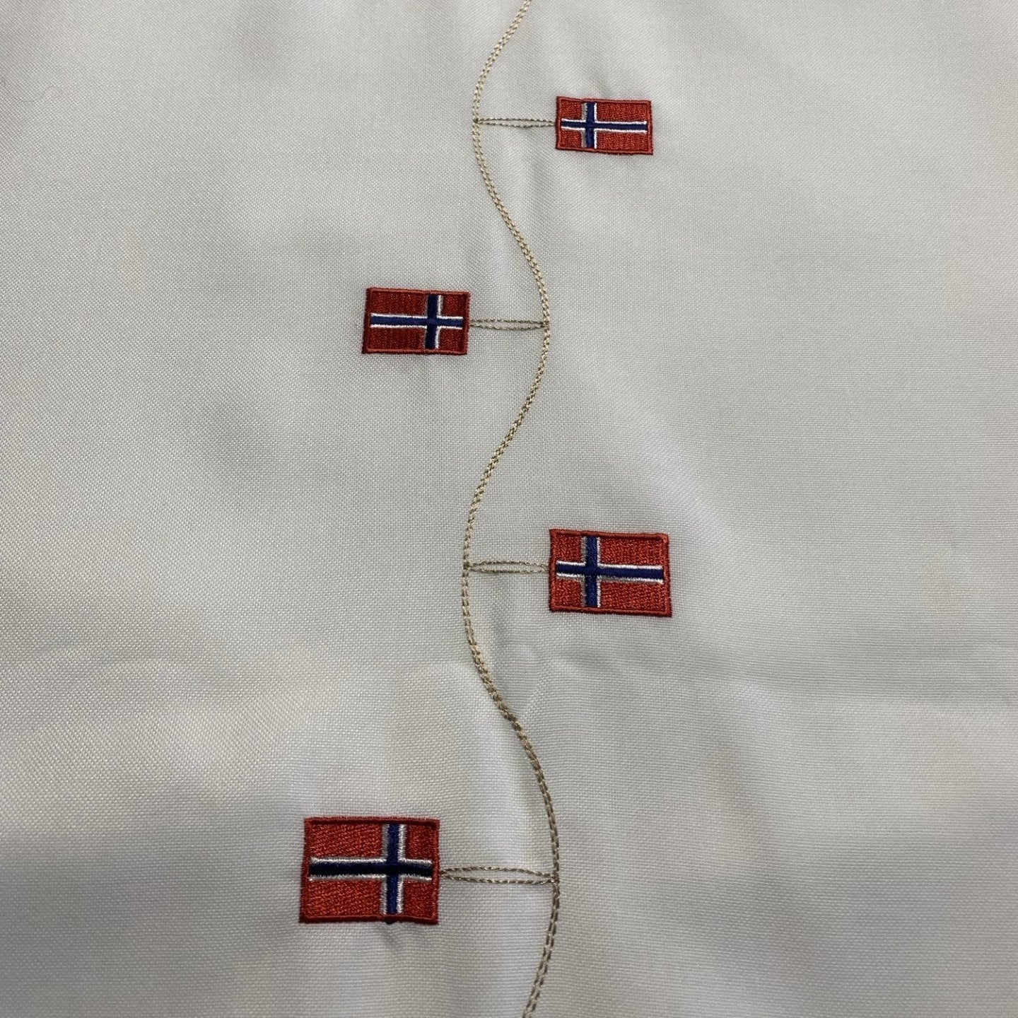 Bursdagsduk med norske flagg - 2. sortering