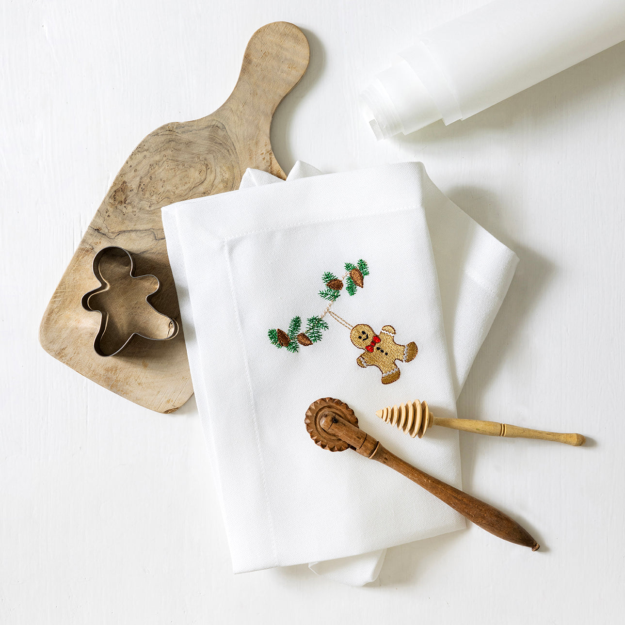 Juleserviett med kakemann