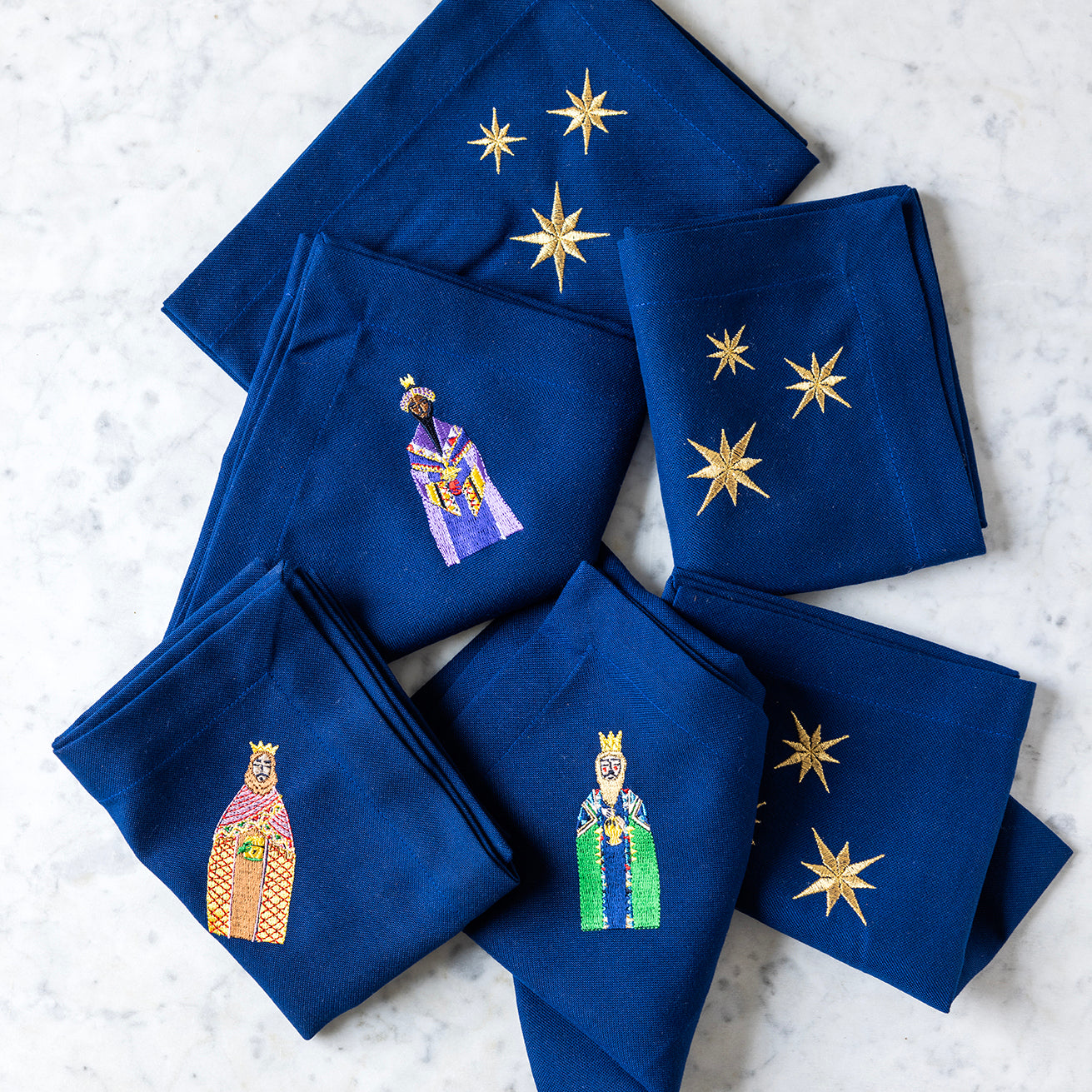 6 stk. juleservietter Stjernestøv og de hellige tre konger