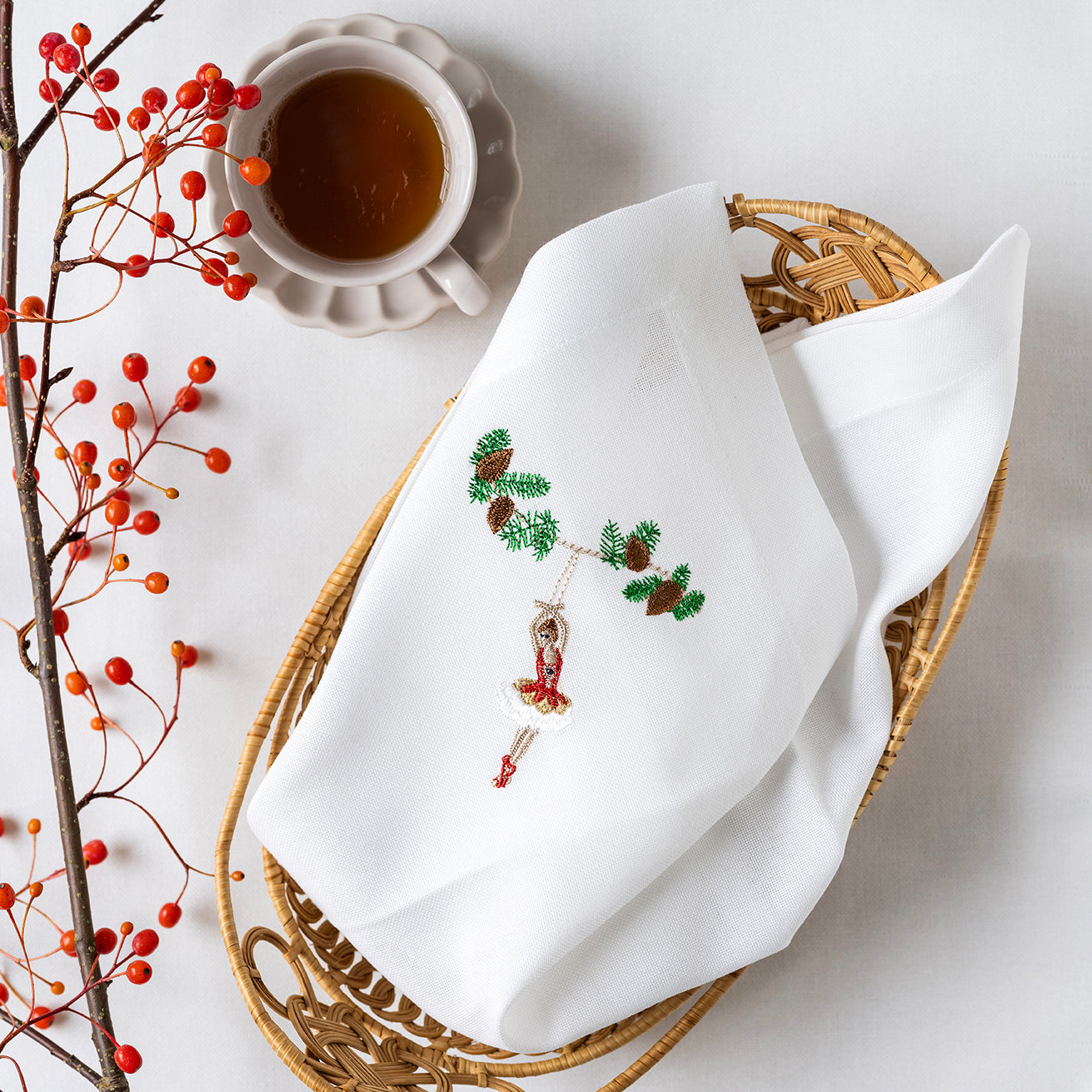 Juleserviett med Ballerina