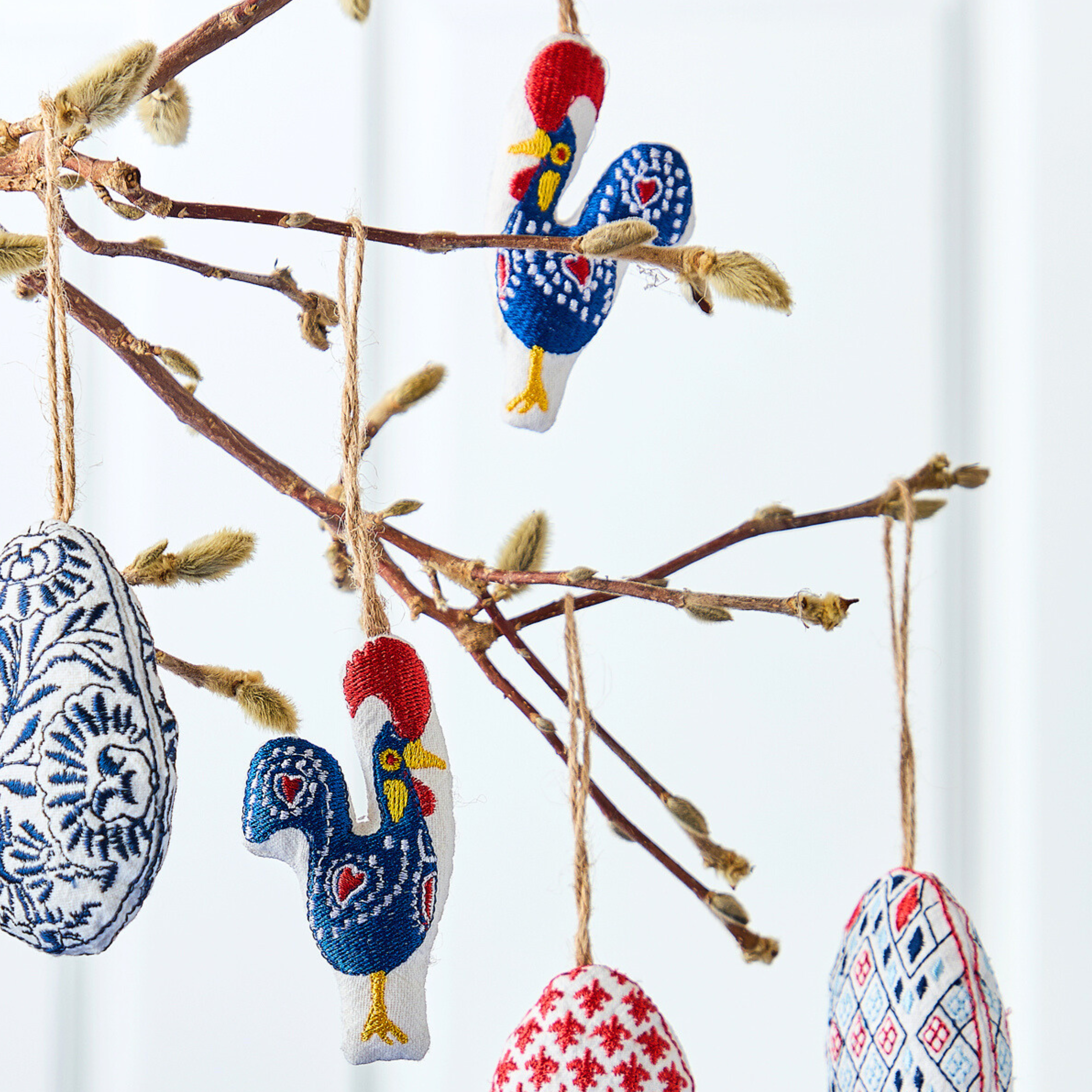 Påskegalene - 2 stk. påskepynt