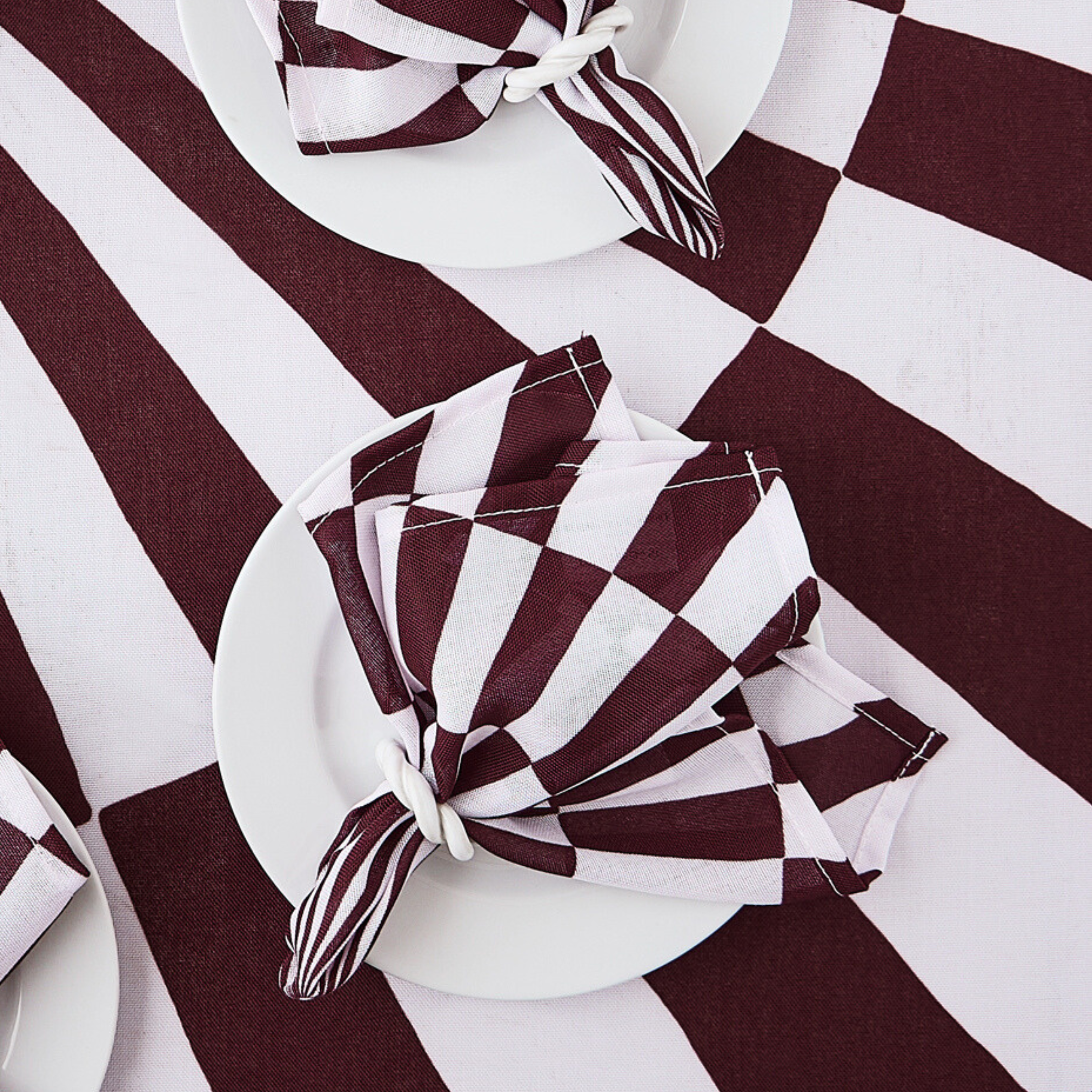 4 stk. mokka cirkusservietter