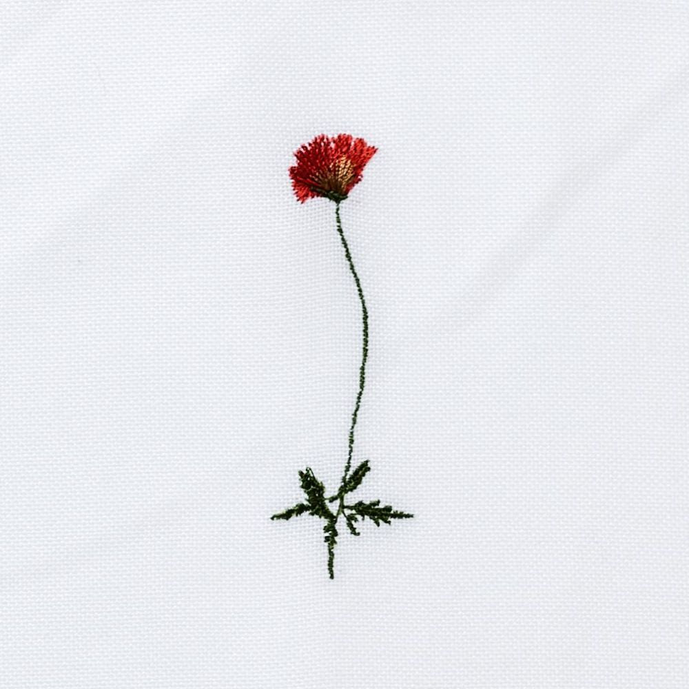 Flora serviett med valmue