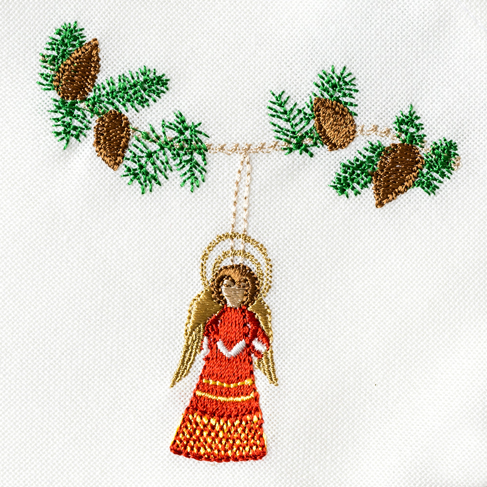 Juleserviett med engel