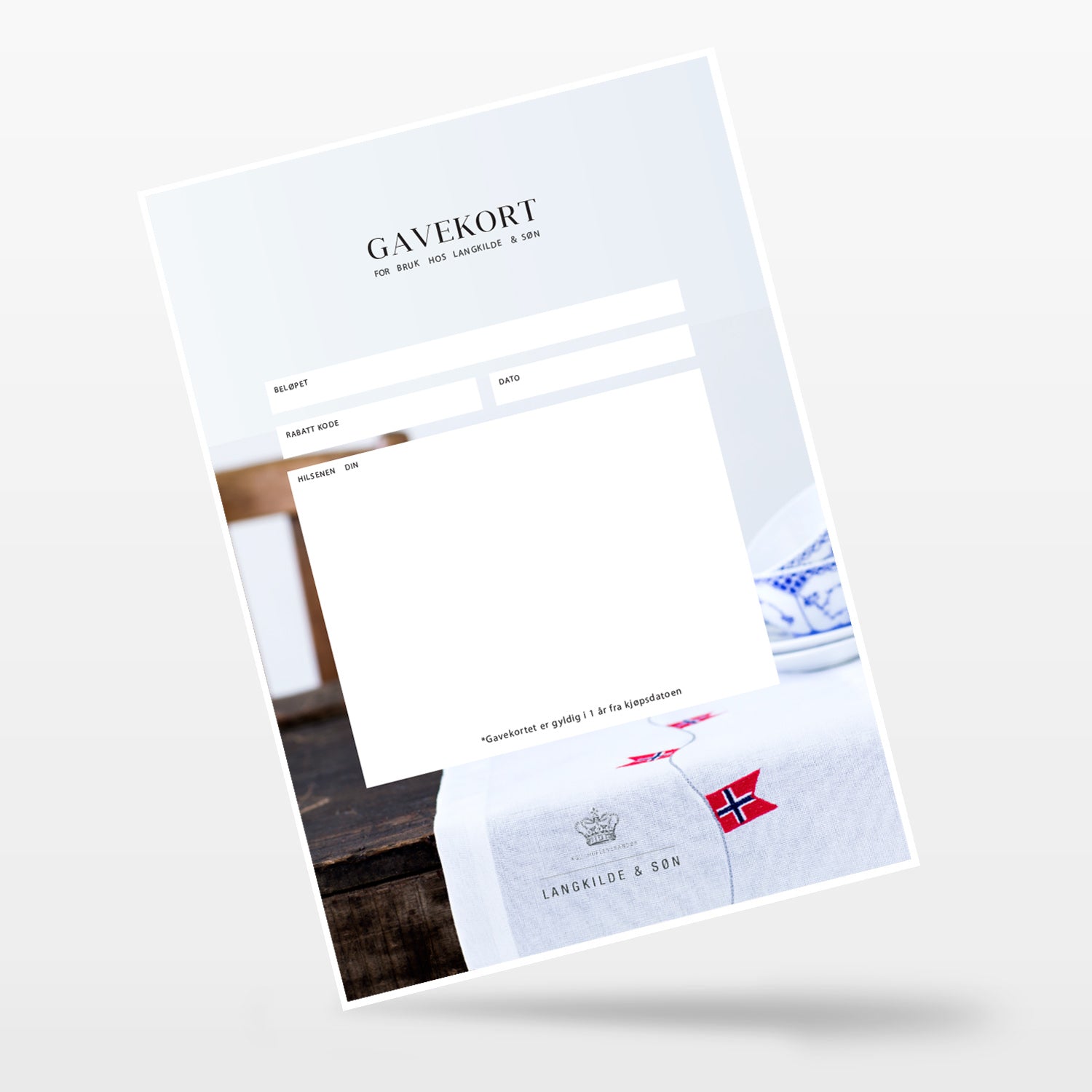 NO Korrekt Gavekort / print-selv