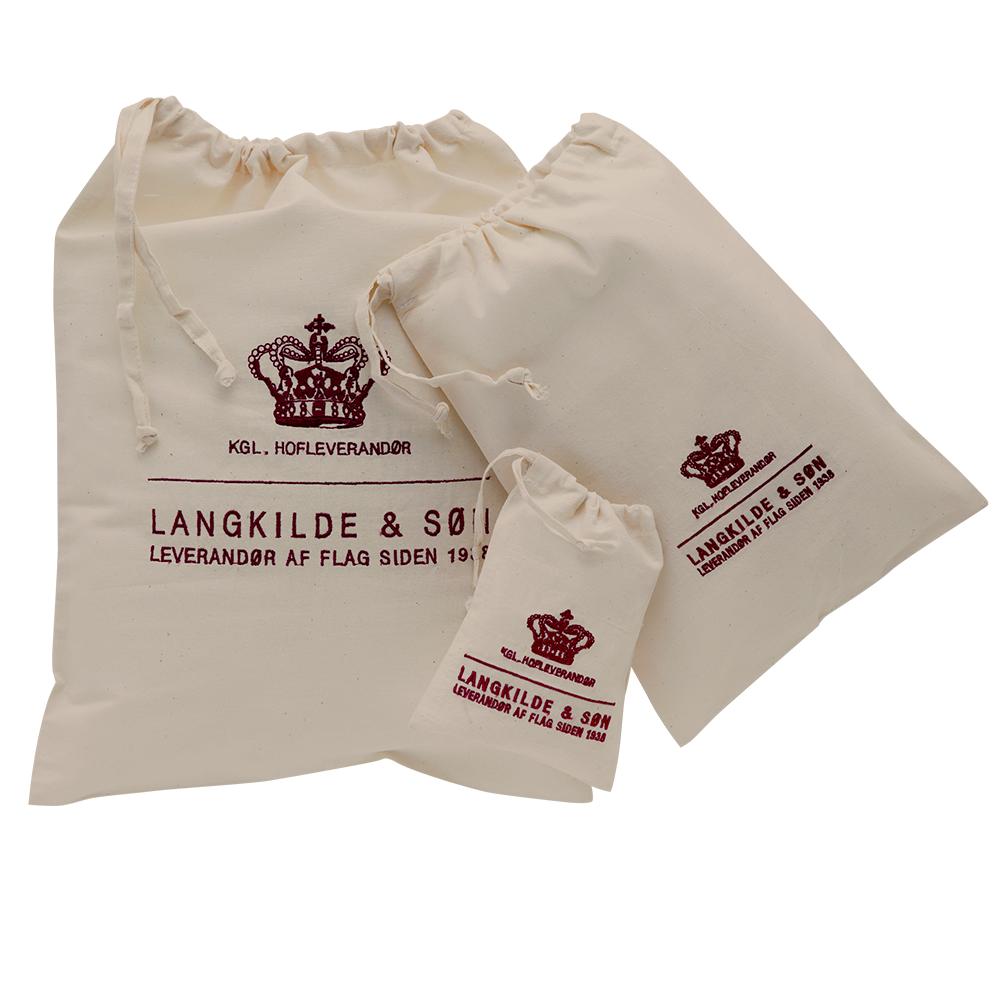 Stoffpose med broderi